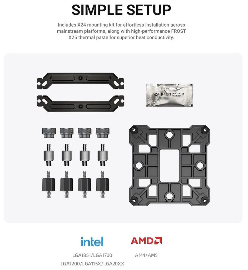 Кулер для процесора ID-Cooling SE-214-XT V2 Black (SE-214-XT V2 BLACK) - фото 13