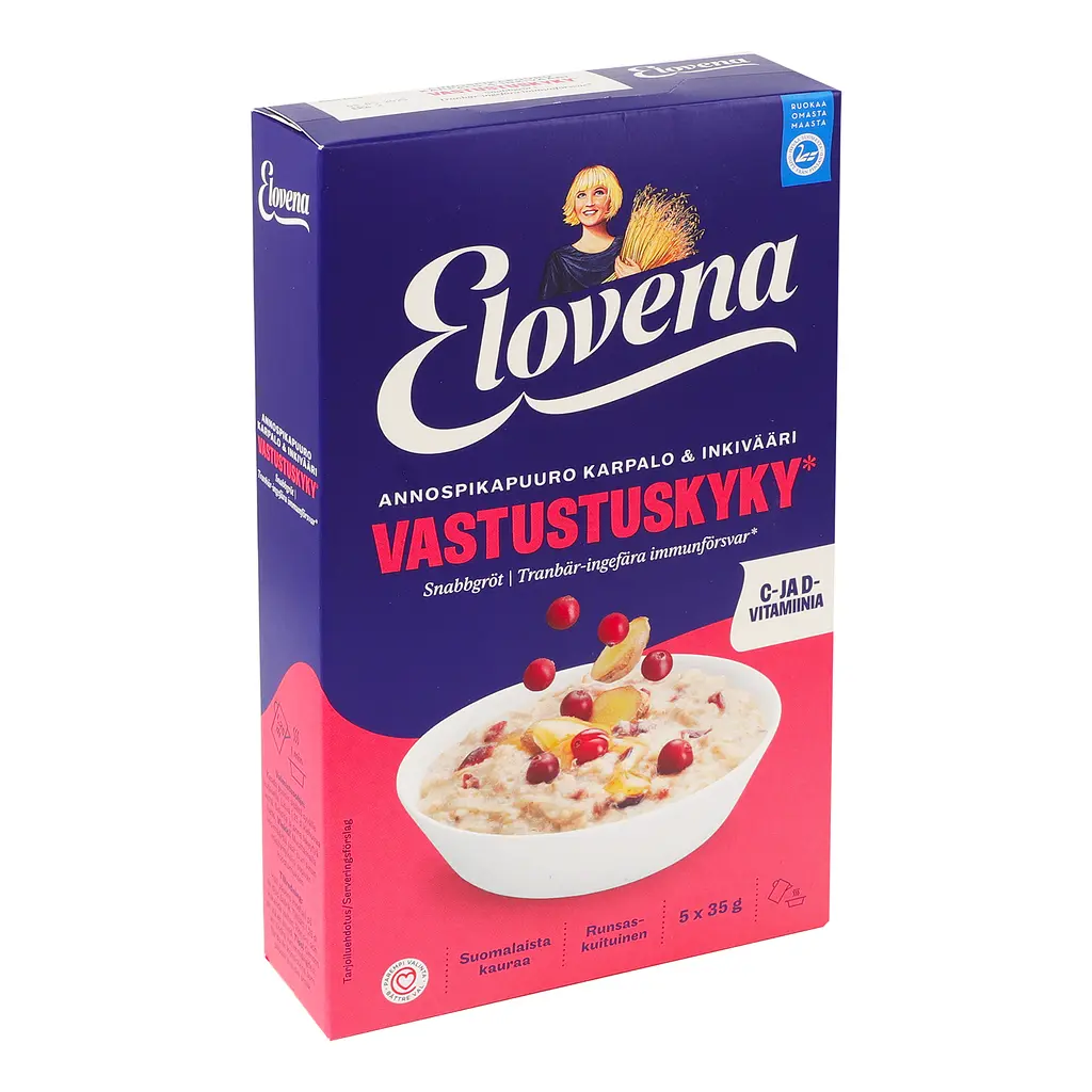 Каша быстрого приготовления Elovena клюква и имбирь 175 г (35 г х 5 шт.) - фото 2