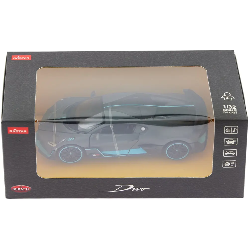 Машинка Rastar Bugatti Divo 1:32 Сірий - фото 9