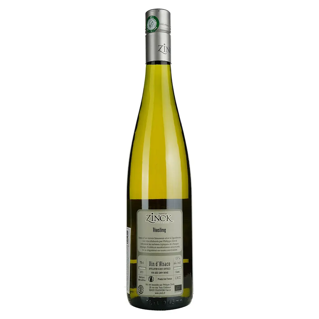 Вино Vins Zinck Sarl Riesling, біле, сухе, 0,75 л - фото 4