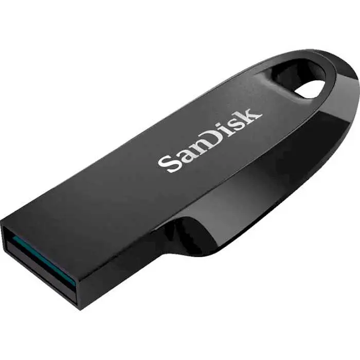 Флеш-накопитель Sandisk 64GB USB 3.2 Ultra Curve Black (SDCZ550-064G-G46) - фото 2
