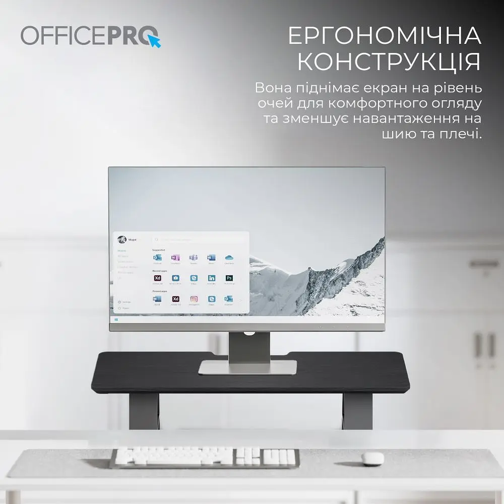 Підставка для монітора OfficePro Black (MR123B) - фото 6