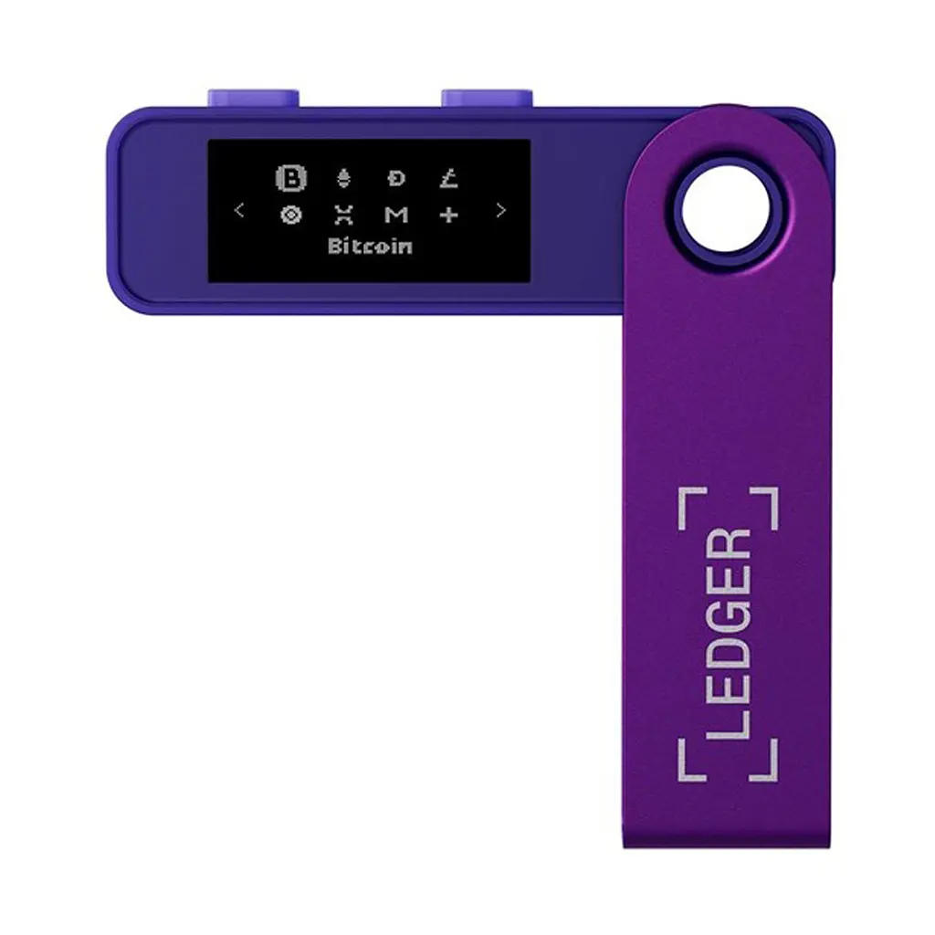 Криптогаманець Ledger Nano S Plus Amethyst Purple, апаратний криптовалютний мультивалютний гаманець, холодне зберігання, USB-підключення, формат флешки, підтримка Android/macOS/Windows - фото 2
