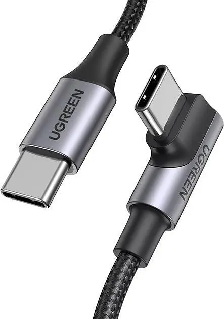 Кабель Ugreen US334 USB-C to USB-C 2.0 100W 5A алюминиевый 2 м Черный (70645) - фото 2