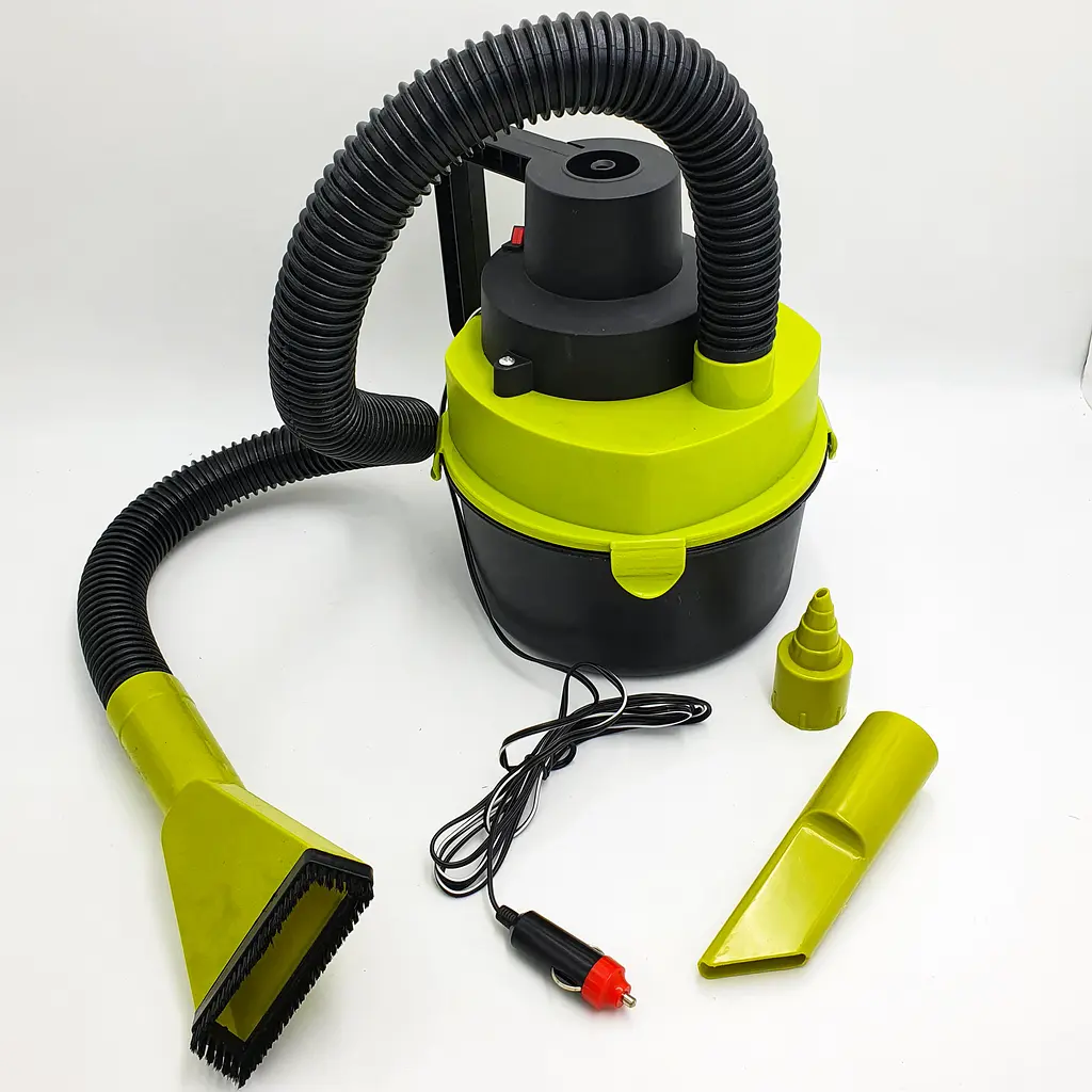 Автомобільний пилосос із функцією насоса 2 в 1 від прикурювача 12В Black Wet & Dry Auto Vacuum Cleaner зелений - фото 5