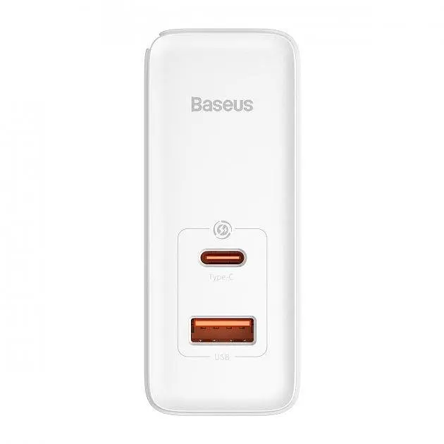 Мережевий зарядний пристрій Baseus GaN5 Pro Fast Charger Type-C+USB 100 W CCGP090202 White - фото 3