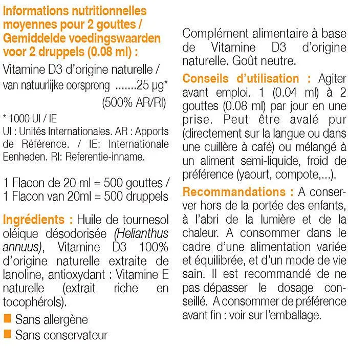 Натуральный витамин D3 Nutriexpert безвкусна 20 мл - фото 2
