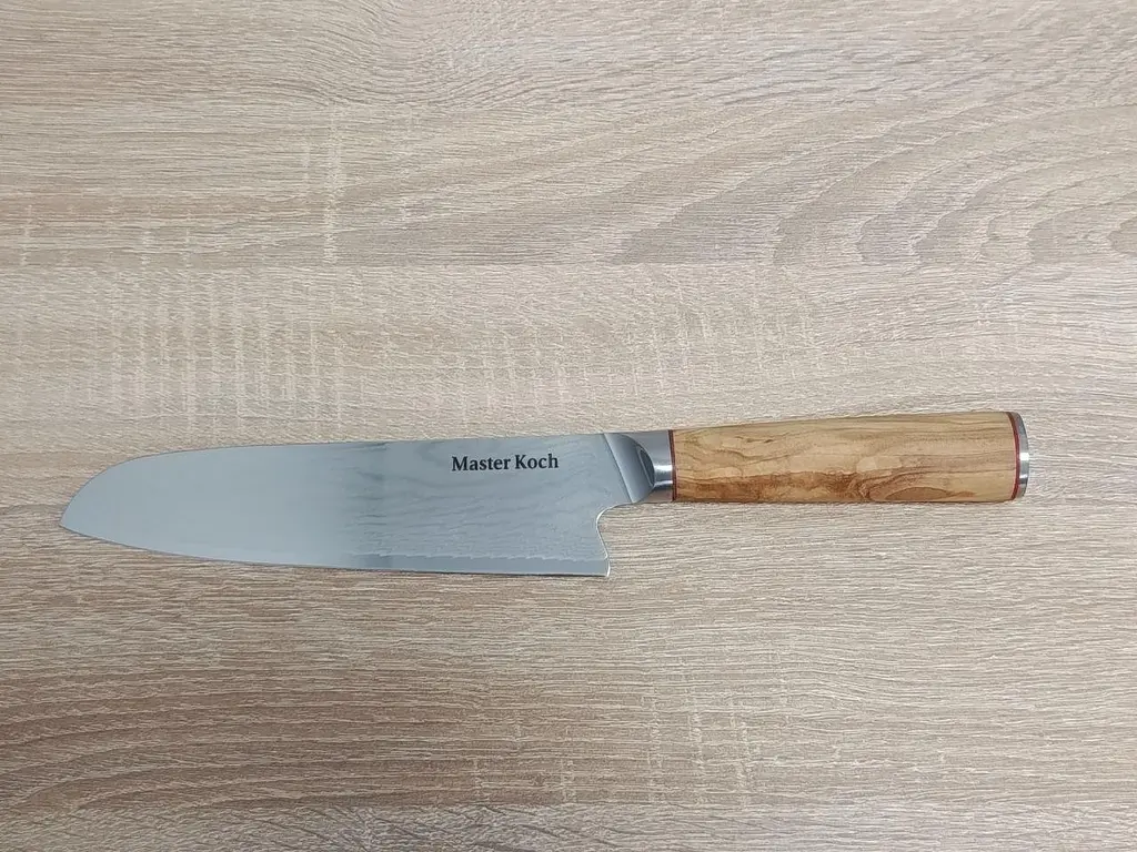 Ніж сантоку 20 см Damascus DK-OK 4004 AUS-10 Дамаська сталь 67 шарів - фото 10