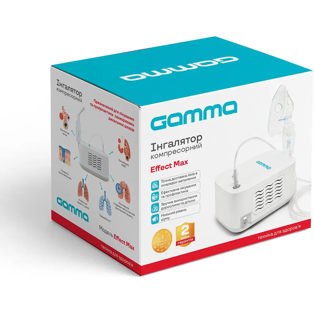 Ингалятор компрессорный Gamma Effect Max 7% - фото 5