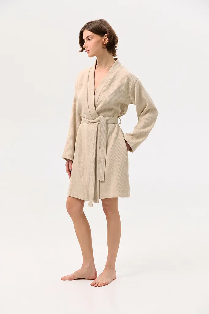 Халат-кимоно Lotus Home - Samma бежевый L/XL - фото 2