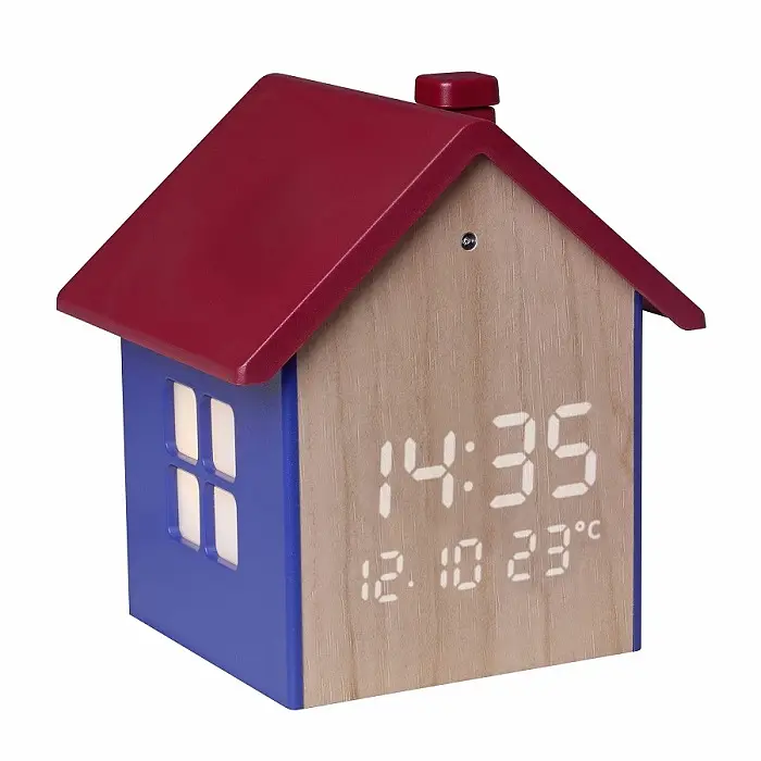 Будильник цифровий TFA у вигляді будиночка різнокольоровий 89x77x96 мм (60204606) - фото 2