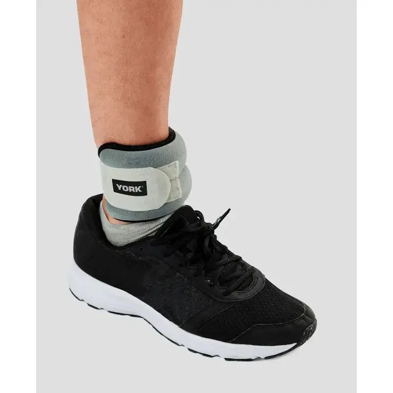 Обважнювачі York Fitness Soft для рук і ніг 2х1кг сірий - фото 2