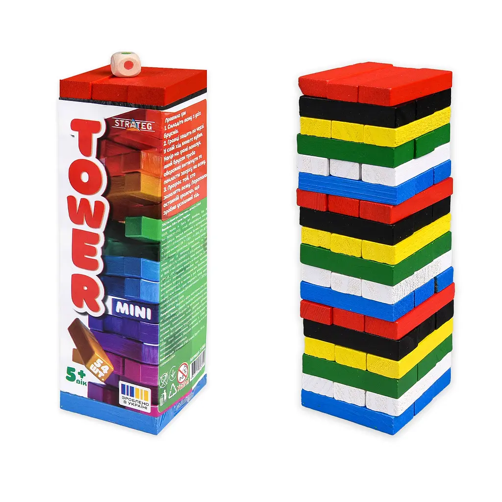 Настільна гра Strateg TOWER MINI 31064 Різнокольоровий shop (4823113893699) - фото 2