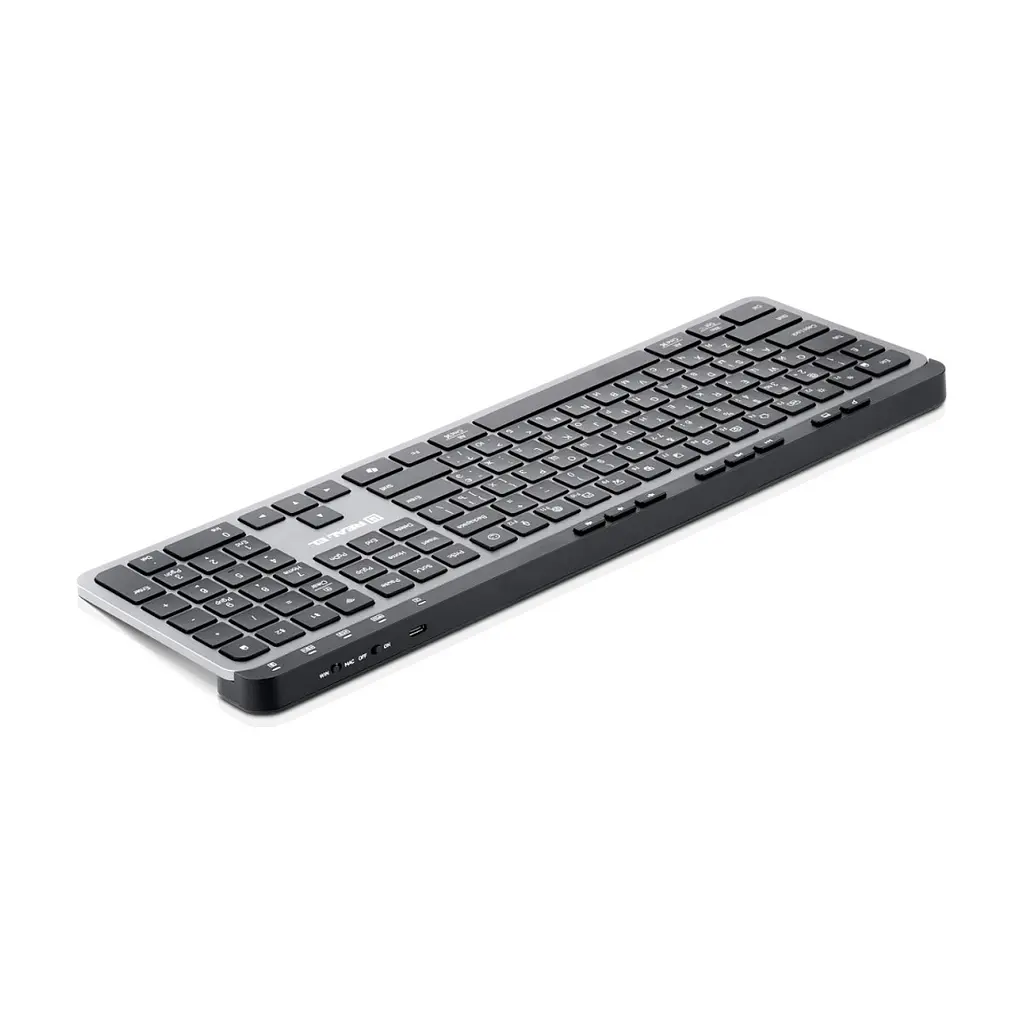 Клавіатура REAL-EL RK-737W Wireless/Bluetooth Black/Grey (EL123100060) - фото 8