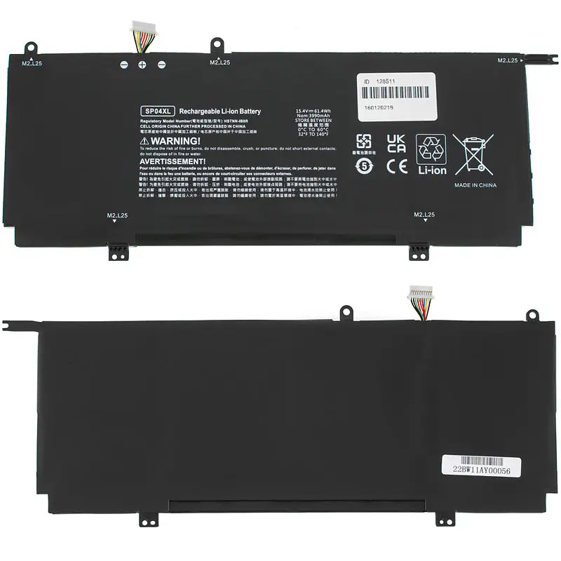 Батарея Hewlett Packard для ноутбука HP SP04XL (Spectre x360 Convertible 13-AP series) 15.4V 3990mAh 61.4Wh Чорний - фото 2