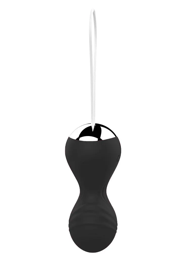 Вагінальні кульки Boss Remote Control Tighten Vibrating Egg 8 см (чорний) - фото 4