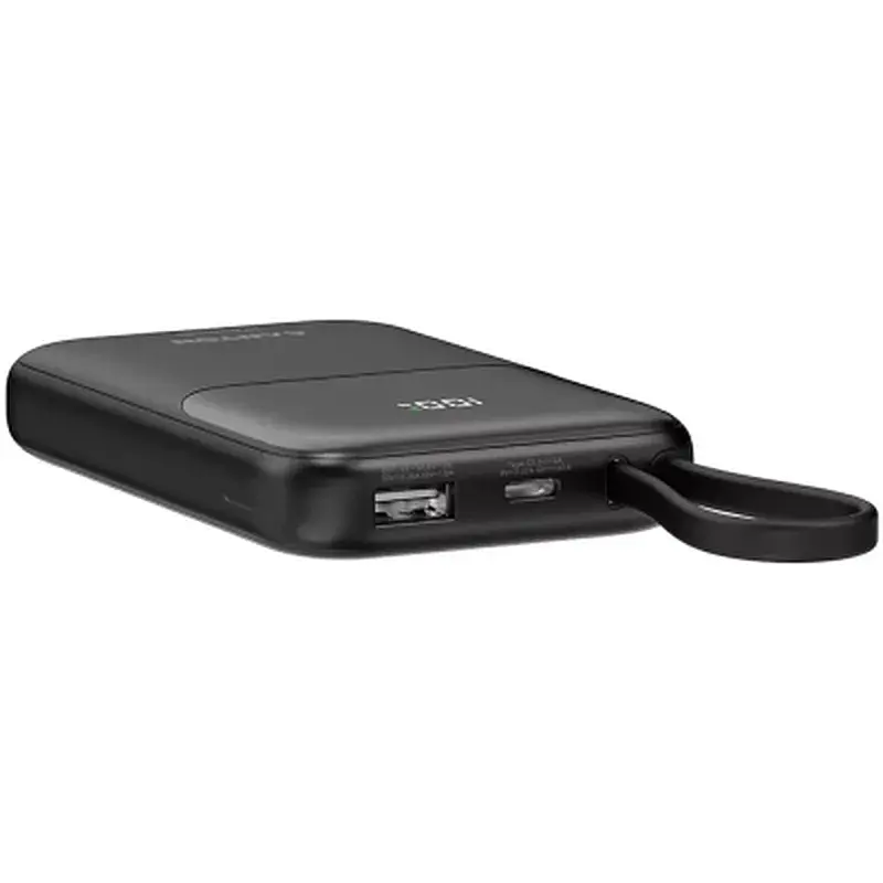 Батарея універсальна Canyon 10000mAh OnPower 101 PD/22.5W built-in cable Black (CNS-CPB101BK) - фото 5