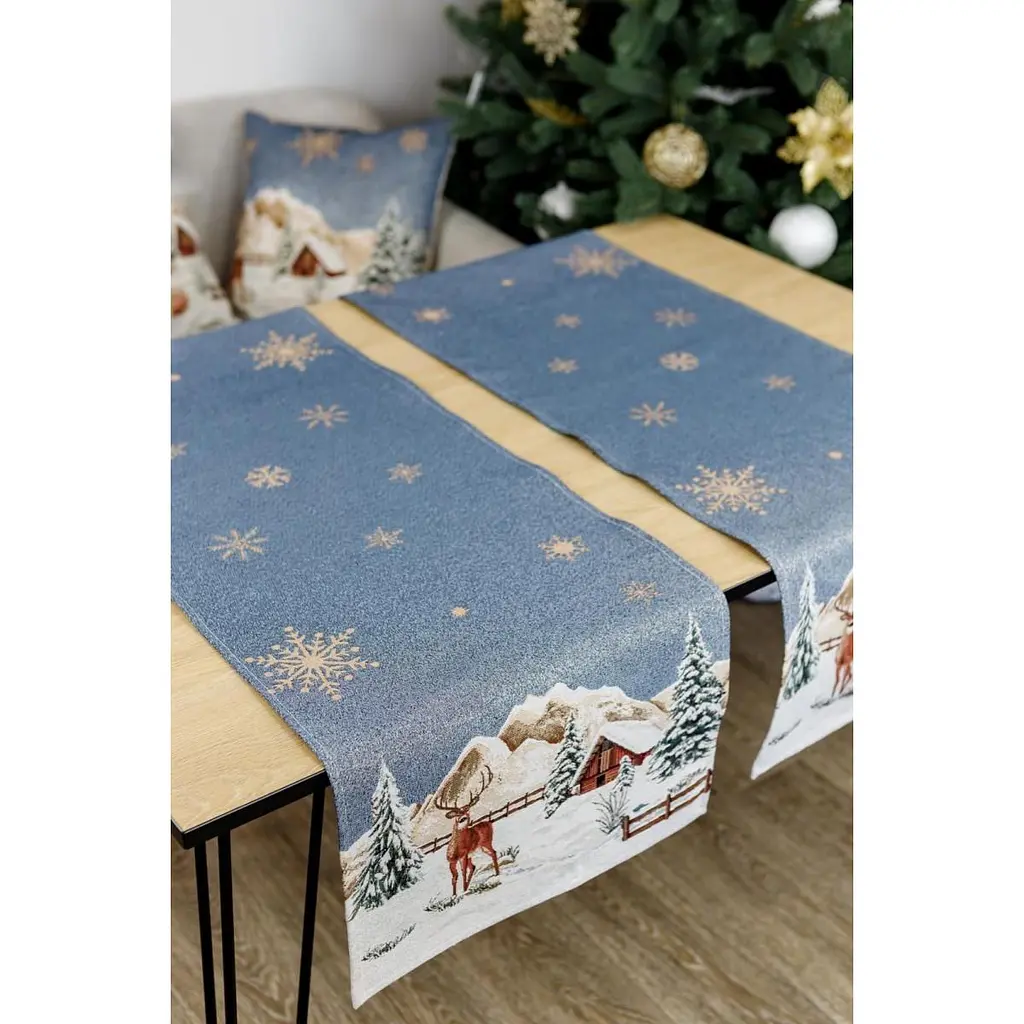 Ранер Прованс Блакитне сяйво гобеленовий 140х40 см блакитний (31373) - фото 2