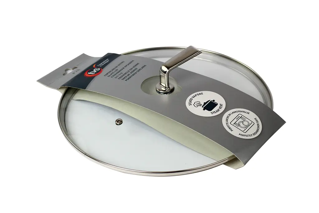 Крышка стеклянная TVS Luna Induction, 28 см, прозрачный (00000022074) - фото 2