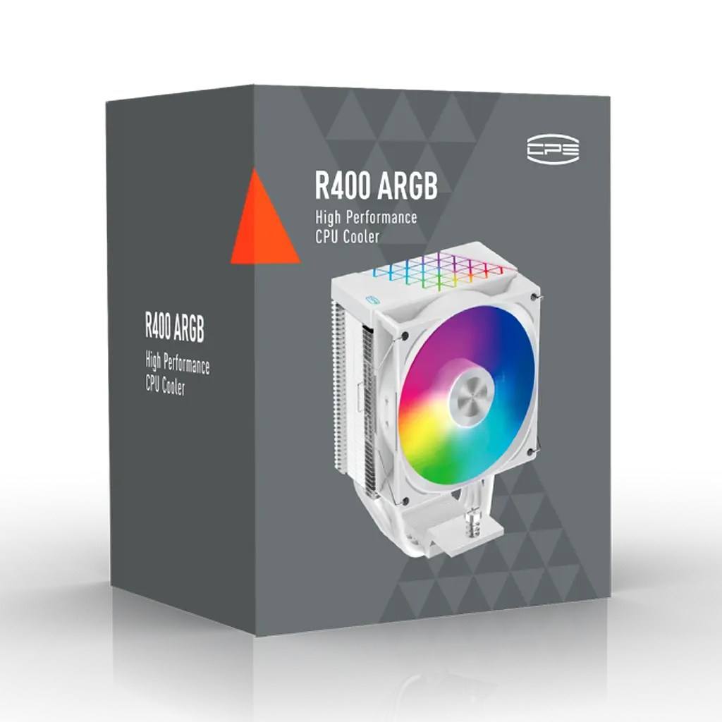 Повітряне охолодження PcCooler R400 ARGB White (R400 ARGB WH) - фото 6