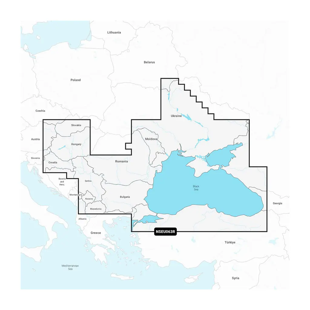Карта Garmin Navionics+ NSEU063R, Чорне та Азовське моря