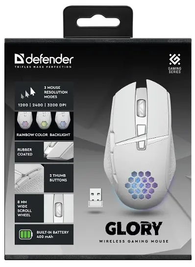 Миша Defender Glory GM-514, LED White (52513) - фото 10