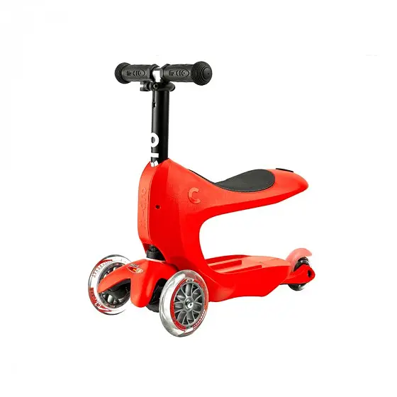 Самокат Micro Mini2go Deluxe Plus красный (MMD032) - фото 10