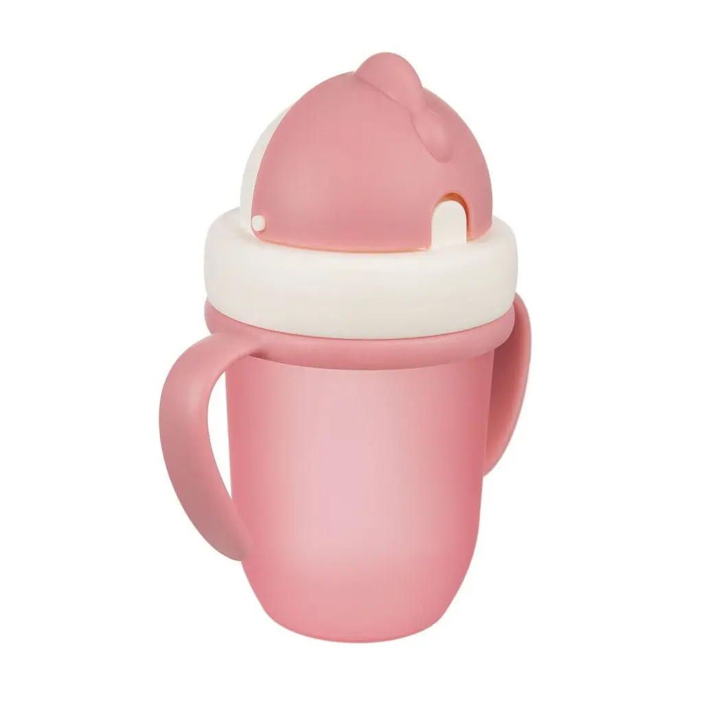 Кружка з силіконовою трубочкою Canpol babies Matte Pastels 210 мл рожевий - фото 2