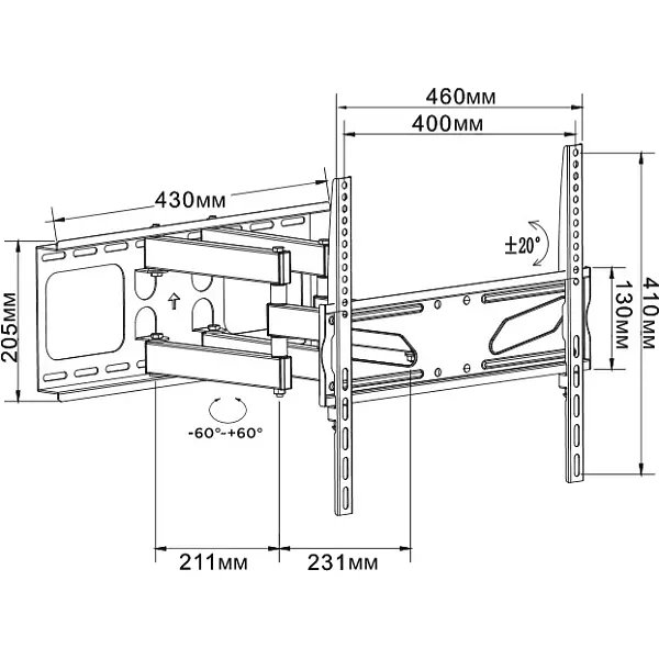 Кріплення для телевізора UniBracket BZ31-63 32-75'' [73342] - фото 6