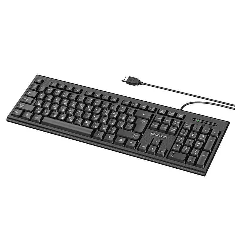 Набор office Combo BOROFONE Business keyboard and mouse set BG6 (Keyboard RU/ENG раскладка/Mouse) - фото 4