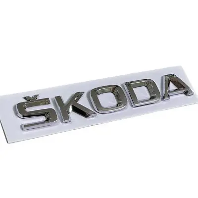 Емблема для Skoda 150 x 23 мм роздільна 3М Польща (5JA 853 687 2ZZ) - фото 3