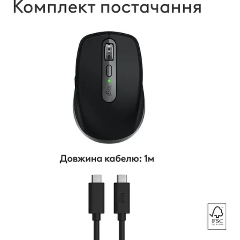 Мишка Logitech MX Anywhere 3S для MAC Wireless Space Grey (910-006947) - фото 4