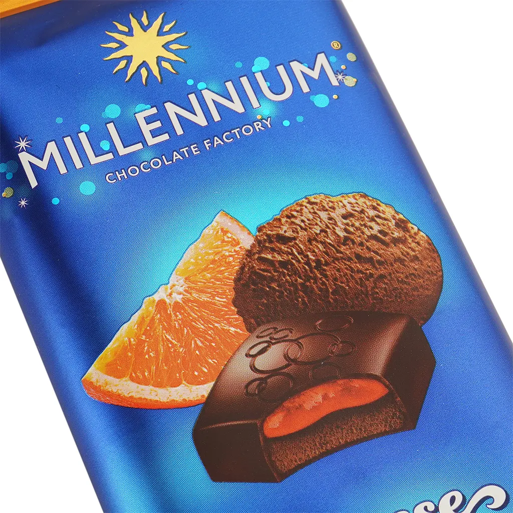 Шоколад черный Millennium с муссовой и апельсиновой начинкой 135 г (779430) - фото 3