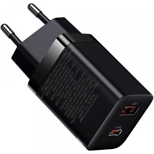 Мережевий зарядний пристрій Baseus Super Si Pro 30W USB-C + USB-A Black (CCSUPP-E01) [102000] - фото 3