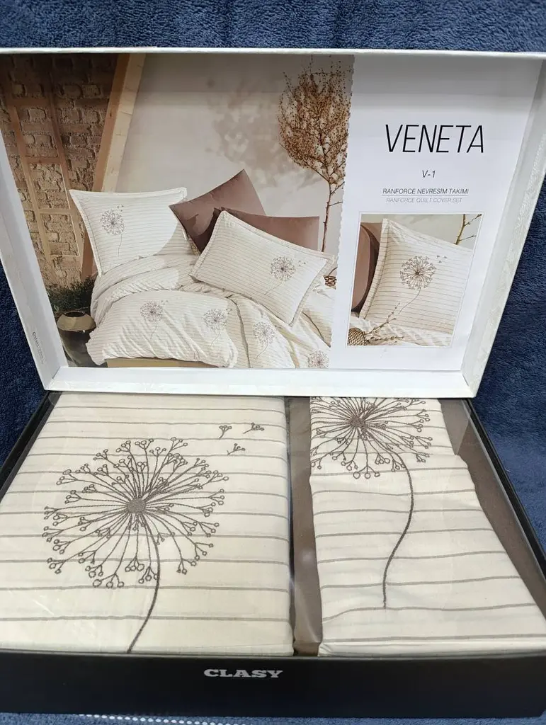 Постільна білизна Veneta Ранфорс з вишивкою Clasy pbe0052049 - фото 3