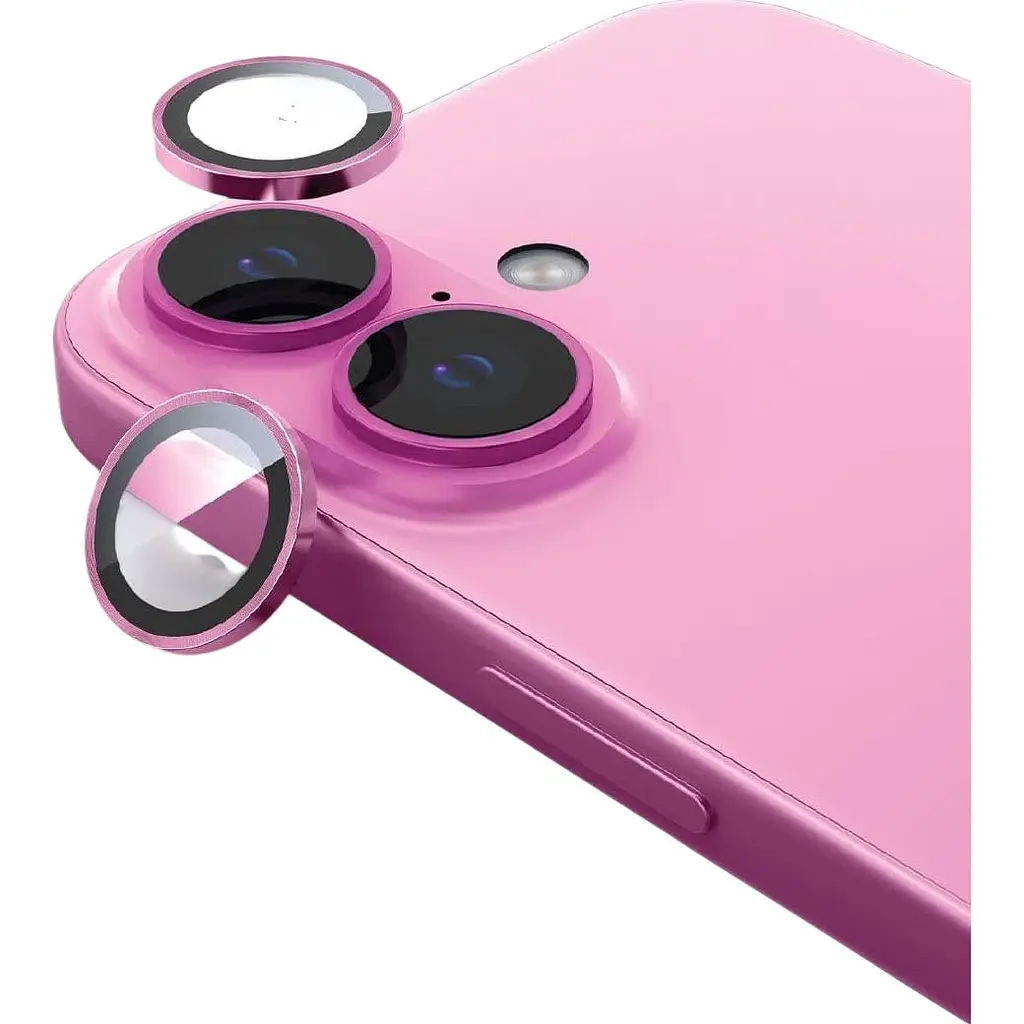 Защитное стекло на камеру iLera FocusPro Lens для Apple iPhone 16/16 Plus Pink (iLFPPn16) [124806] - фото 4