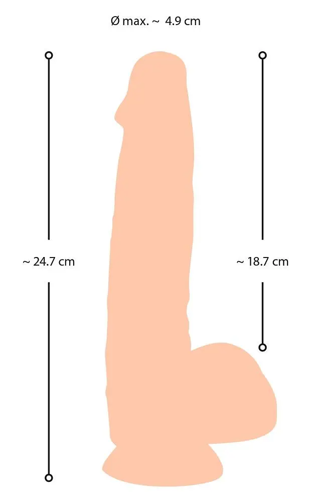 Реалістичний фалоімітатор NS Dildo with movable skin 25 Orion 42-05548390000 103580 - фото 6