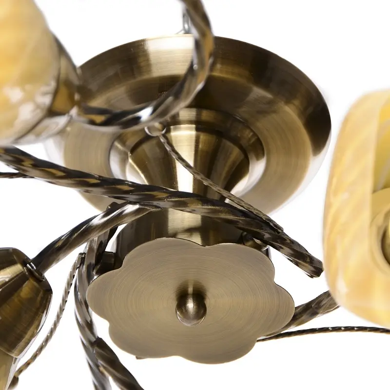 Люстра потолочная Brille классическая E27 60W BZ (LK-271C/6) - фото 3