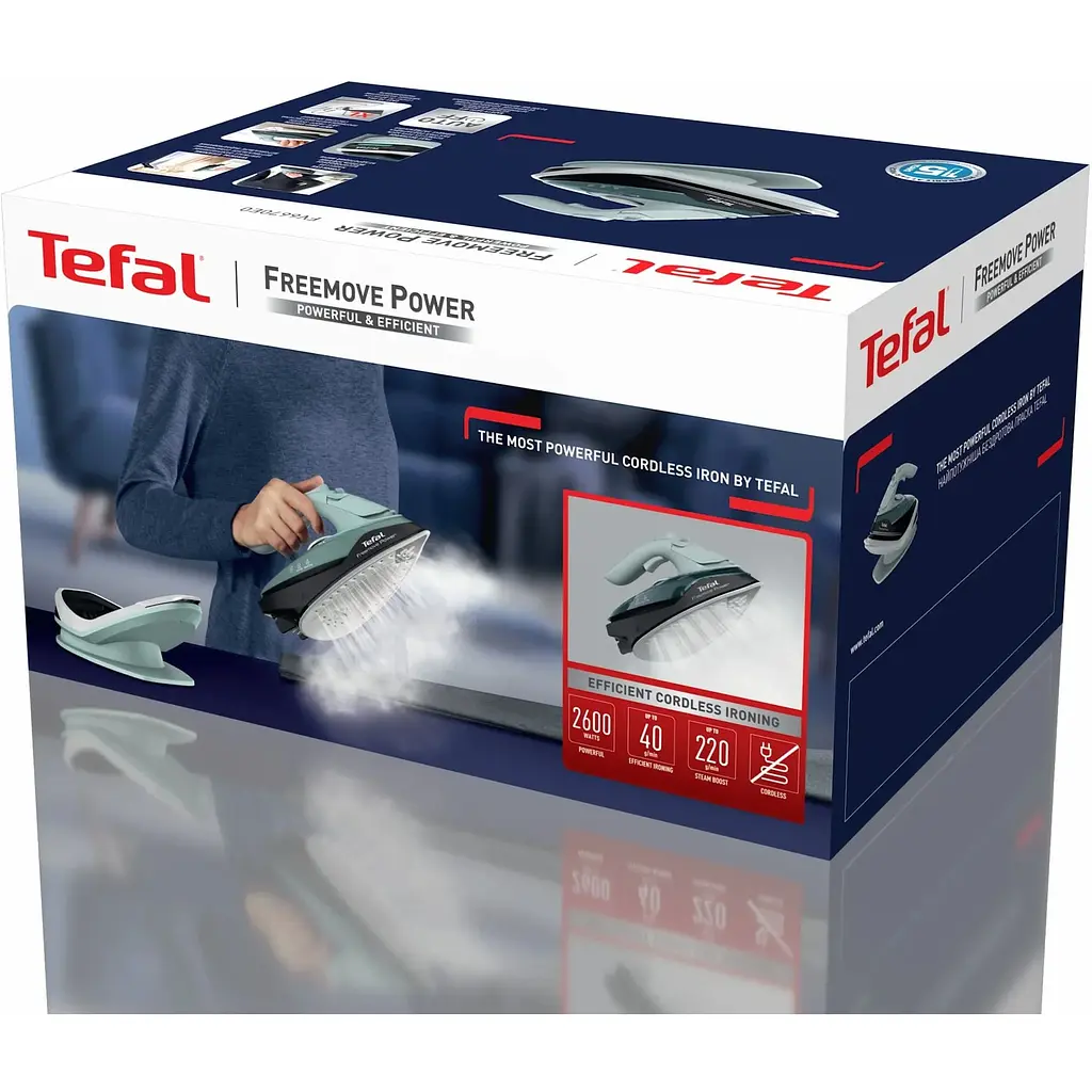 Утюг Tefal Freemove Power беспроводной 2600 Вт зеленый (FV6670E0) - фото 4