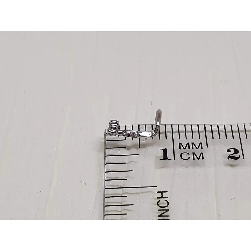 Золотая серьга-пирсинг Астор в нос с бриллиантом. 1122121Р_Б/3 - фото 4