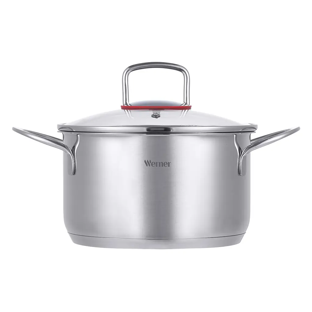 Каструля з кришкою Gipfel Werner Como GP-50170 20 см 3.6 л срібляста - фото 2