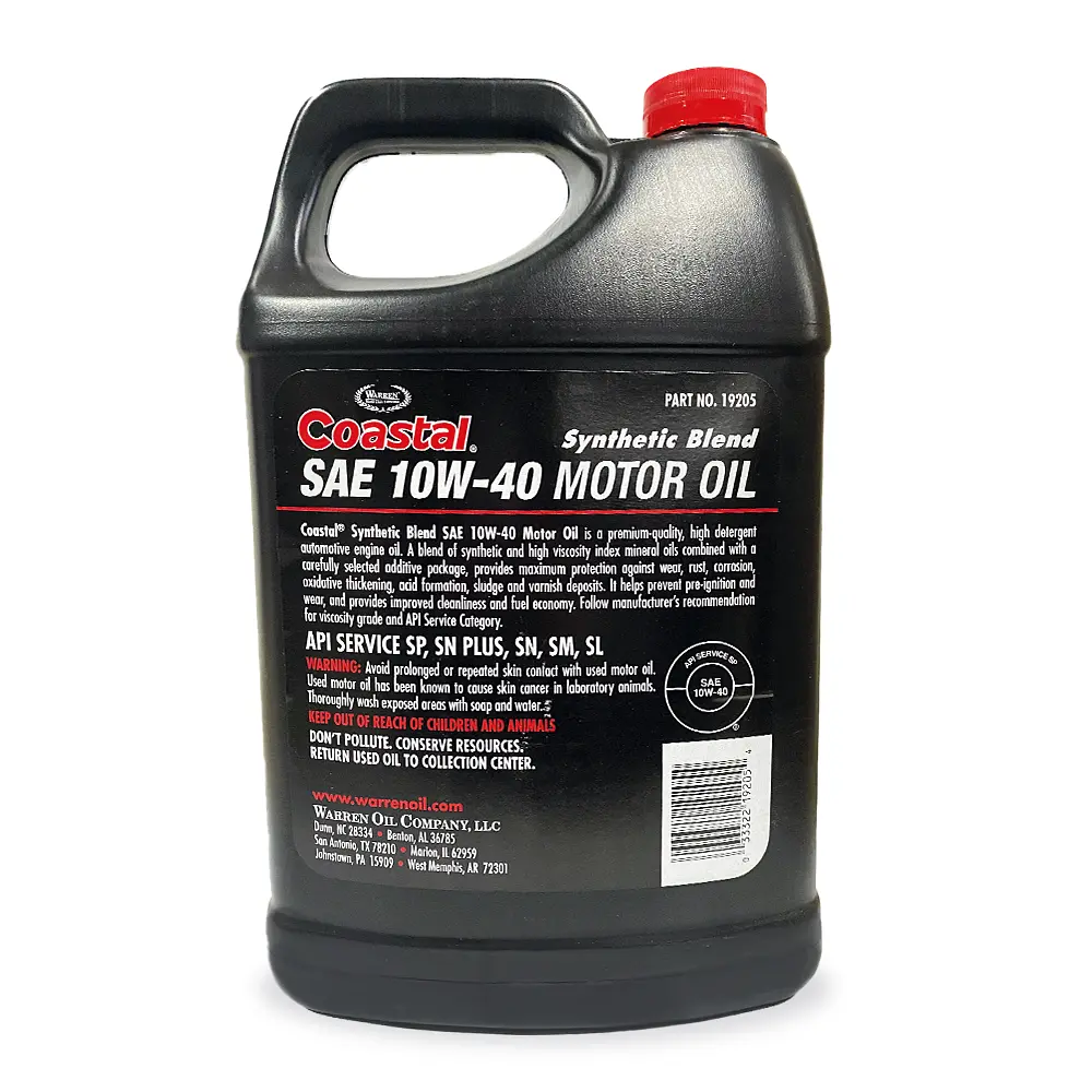 Моторна олива Coastal Synthetic blend 10W-40, 3,78л. - фото 2