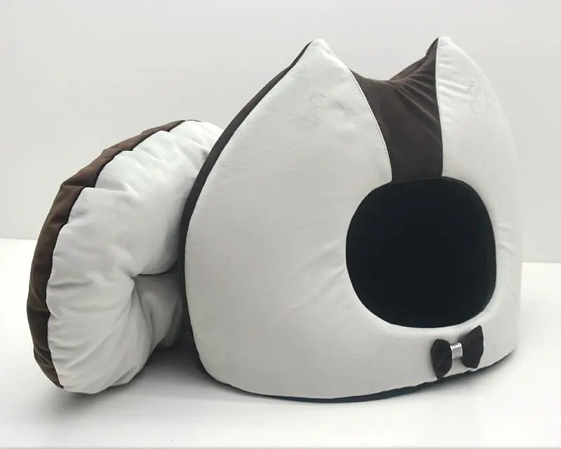 Будка для котів та собак Zoo-hunt Містик-котик №2 36х46х46 см коричнева (ZH2414-1) - фото 2