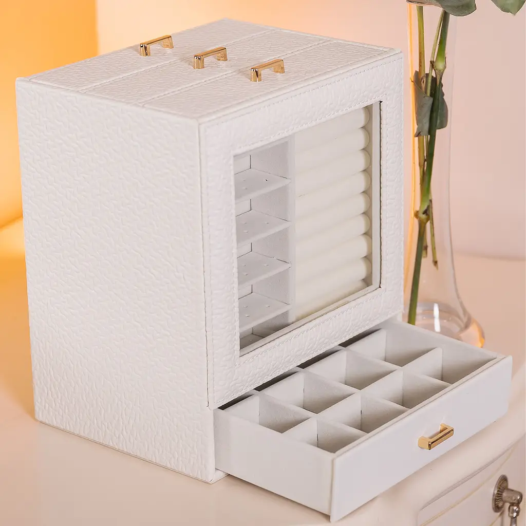 Скринька-комод Yiwu для прикрас 23x20x15 см біла HP-5-16W - фото 9
