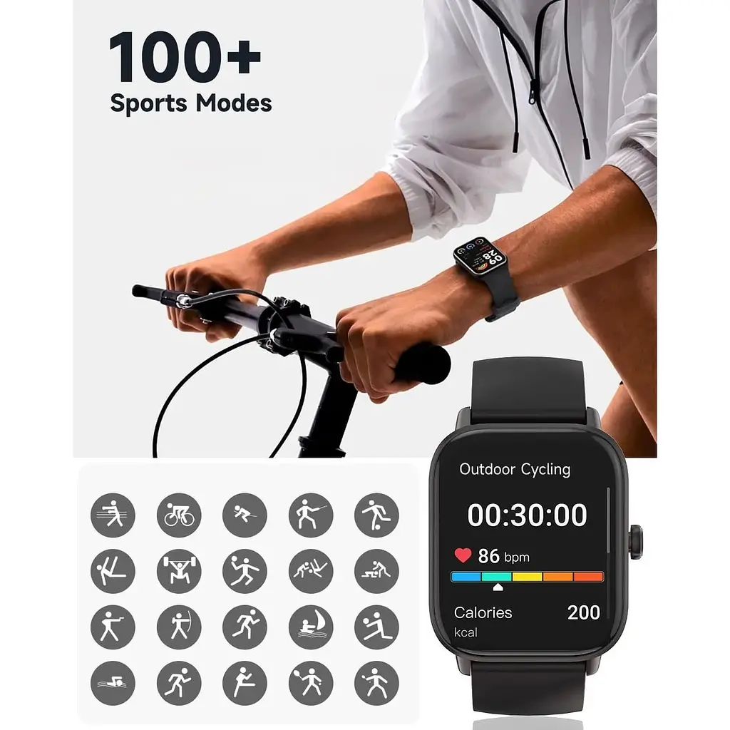 Розумний годинник Amzhero Fitness з Alexa для жінок та чоловіків - фото 6