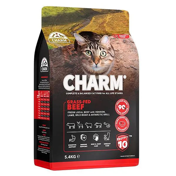 Сухий беззерновий корм для котів Charm Grass-Fed Beef Чарм холістик, Бички вигодувані на траві 5.4 кг (1001492)