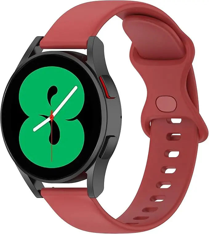 Силіконовий ремінець для смарт-годин BeWatch Amazfit універсальний L 20 мм Червоний (101N3L04.2) - фото 5