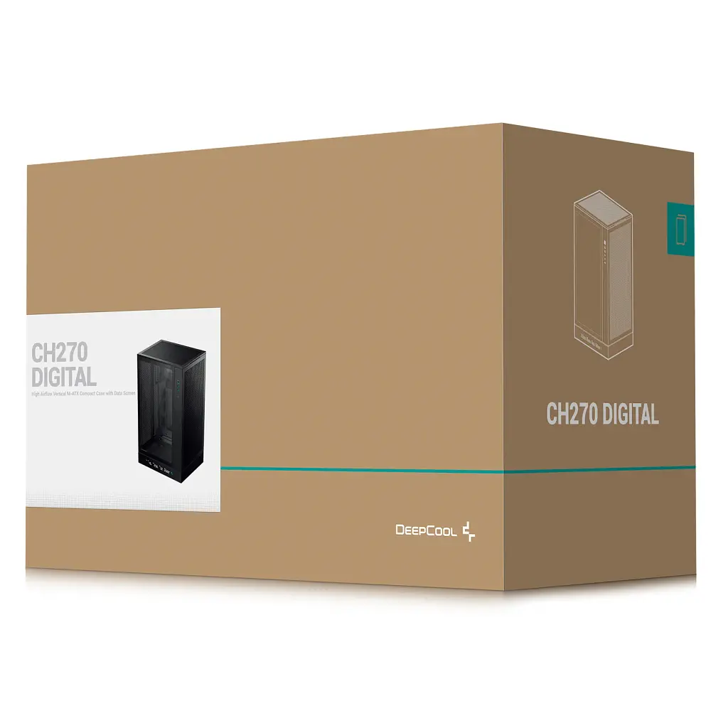 Корпус DeepCool CH270 Digital Black (R-CH270-BKNDM0-G-1) без БЖ - фото 2