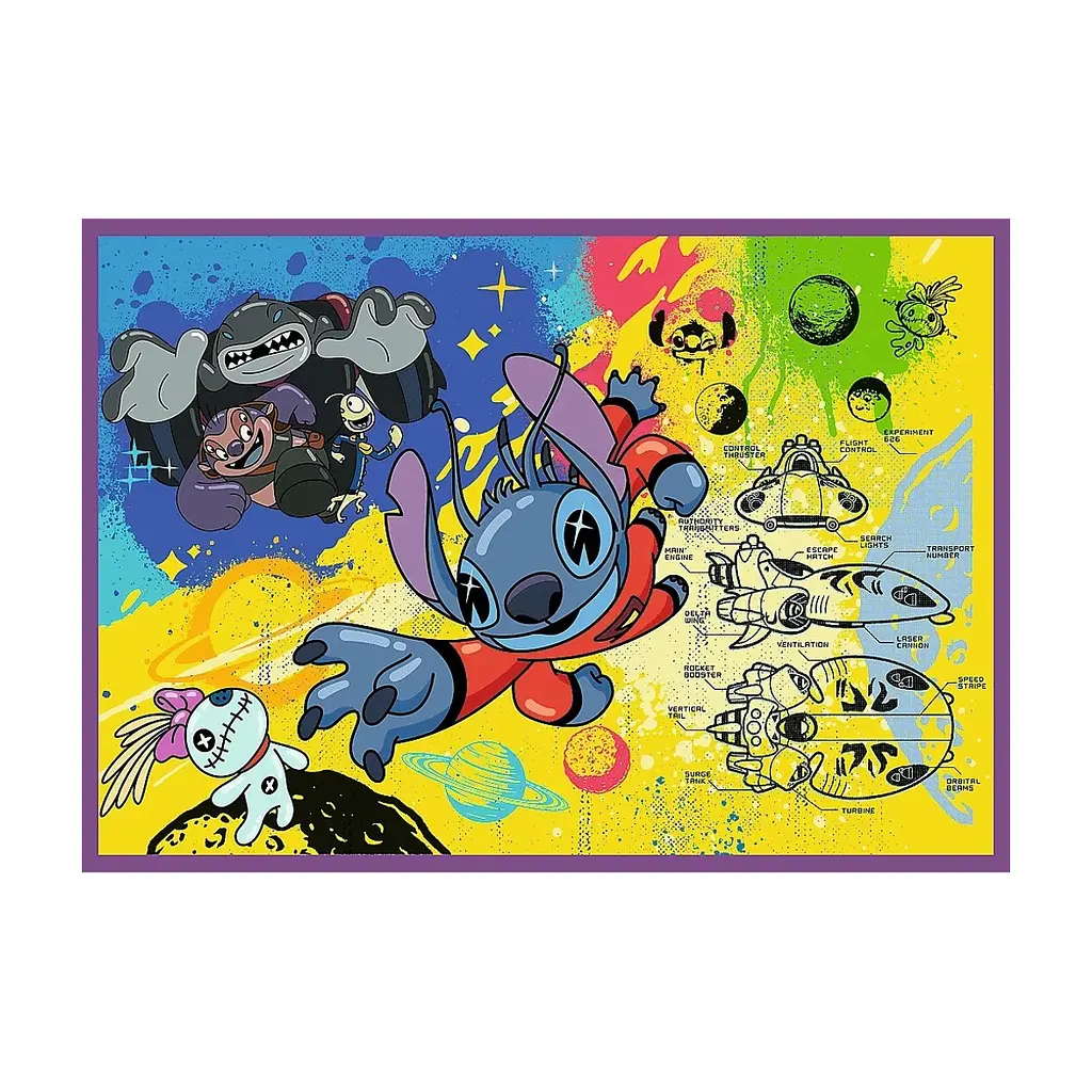 Пазл Trefl Lilo&Stitch Дивовижний Стіч 4х 250 елементів (5900511133110) - фото 5