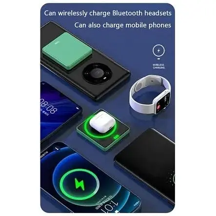 Магнітний акумулятор зовнішній Grand MagSafe wireless power bank JYD-PB14 5000mAh - фото 7